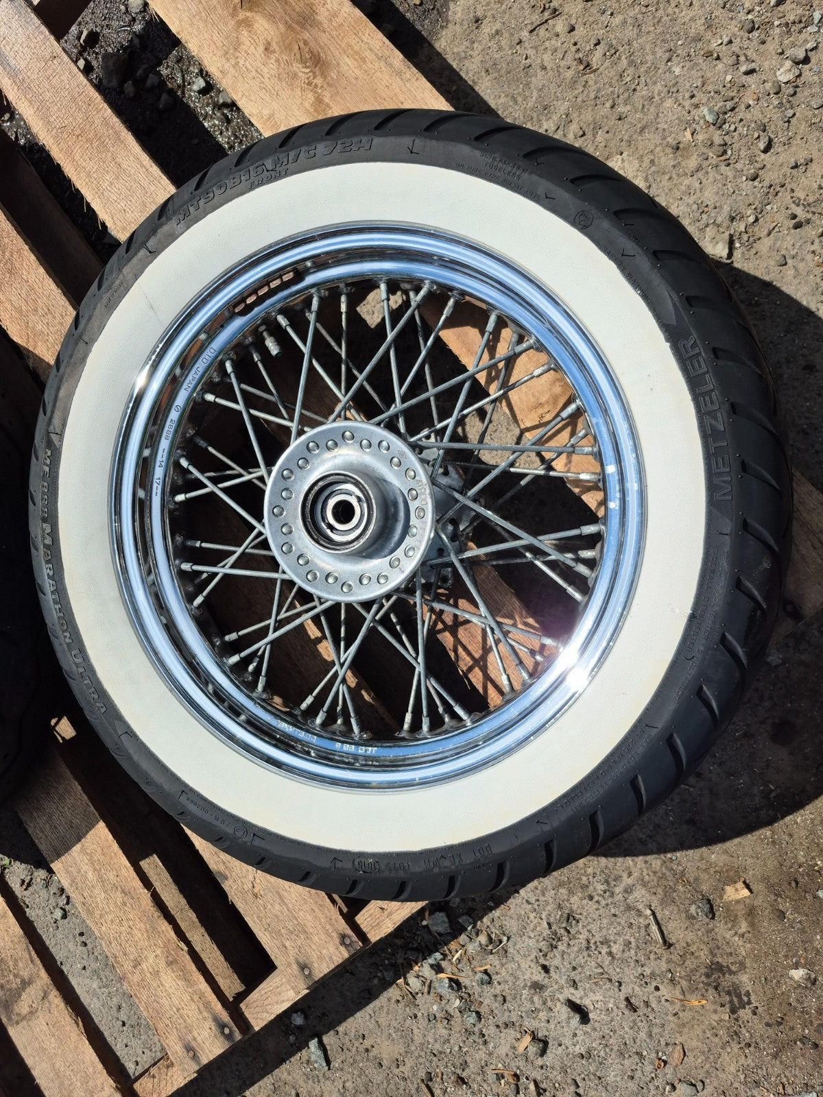 1999 Yamaha V Star Xvs650 Classic Wheel Rim & Tire Front & Rear *straight* OEM