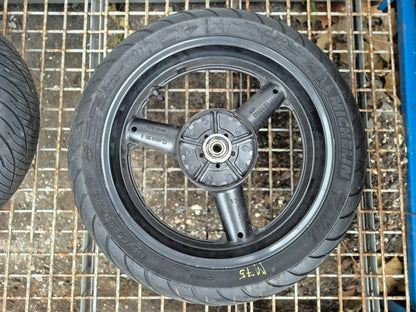 2001 Suzuki Gsx 750f Katana  Rear & Front Wheel W/ Tire Pair R 17 OEM