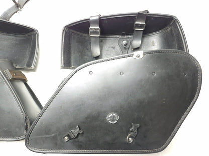 Viking Bags Leather Saddlebags Harley Dyna Fat Bob Fxdf 2008-2017 Hard Mount OEM