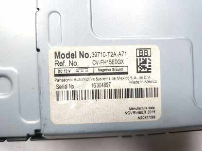 2017 Honda Accord Information Radio Display Screen OEM
