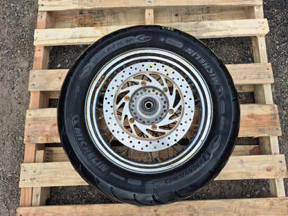 1999 Yamaha Xvs650 Front Wheel Rim W/ Tire 130/90 R16 OEM