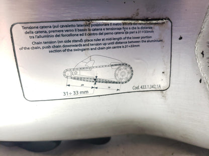 2008 - 2010 Ducati 848 Rear Swing Arm Frame 37531421c OEM