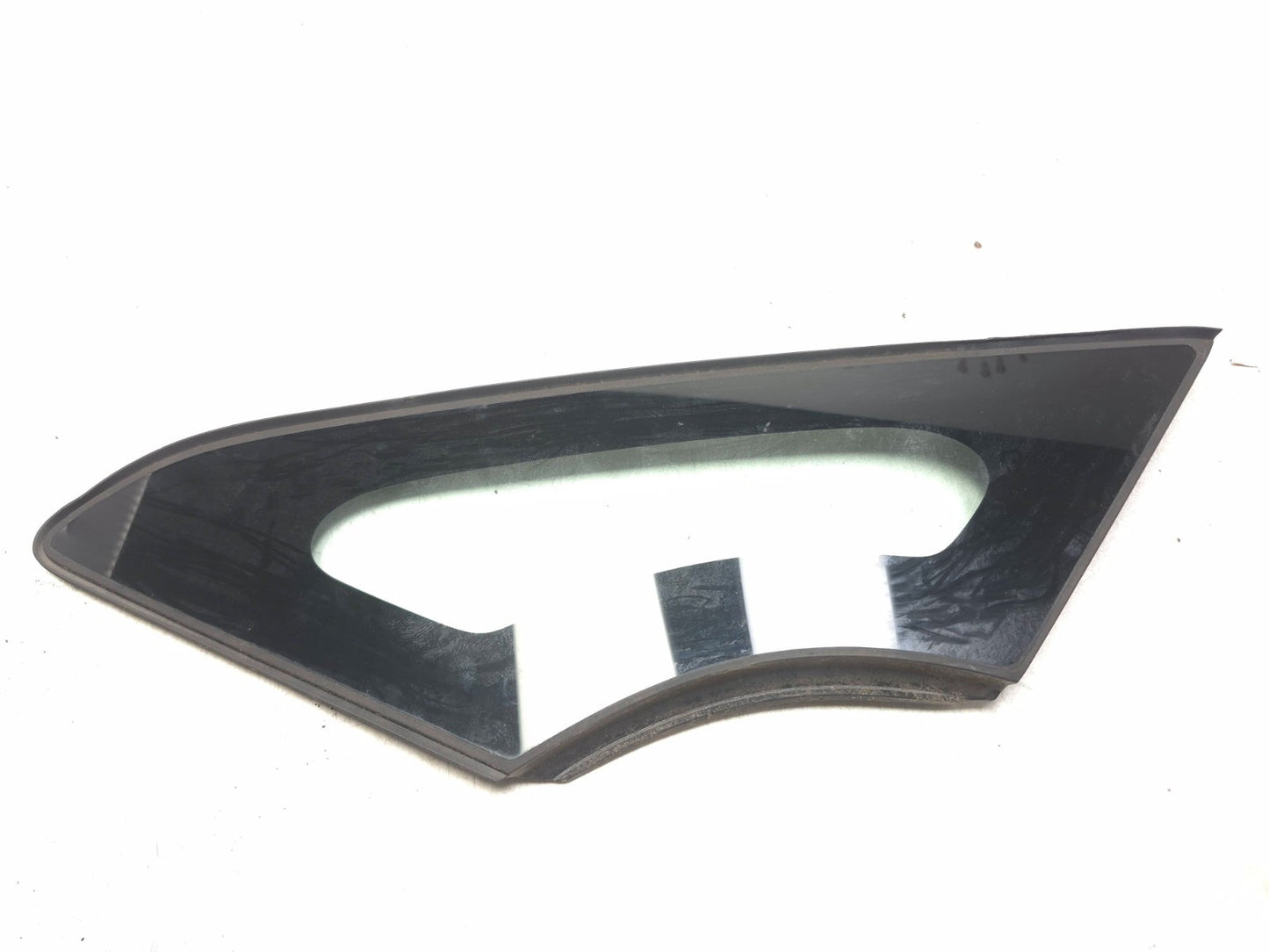 2012 Nissan Leaf Front Quarter Opera Vent Window Glass Left Driver Side OEM