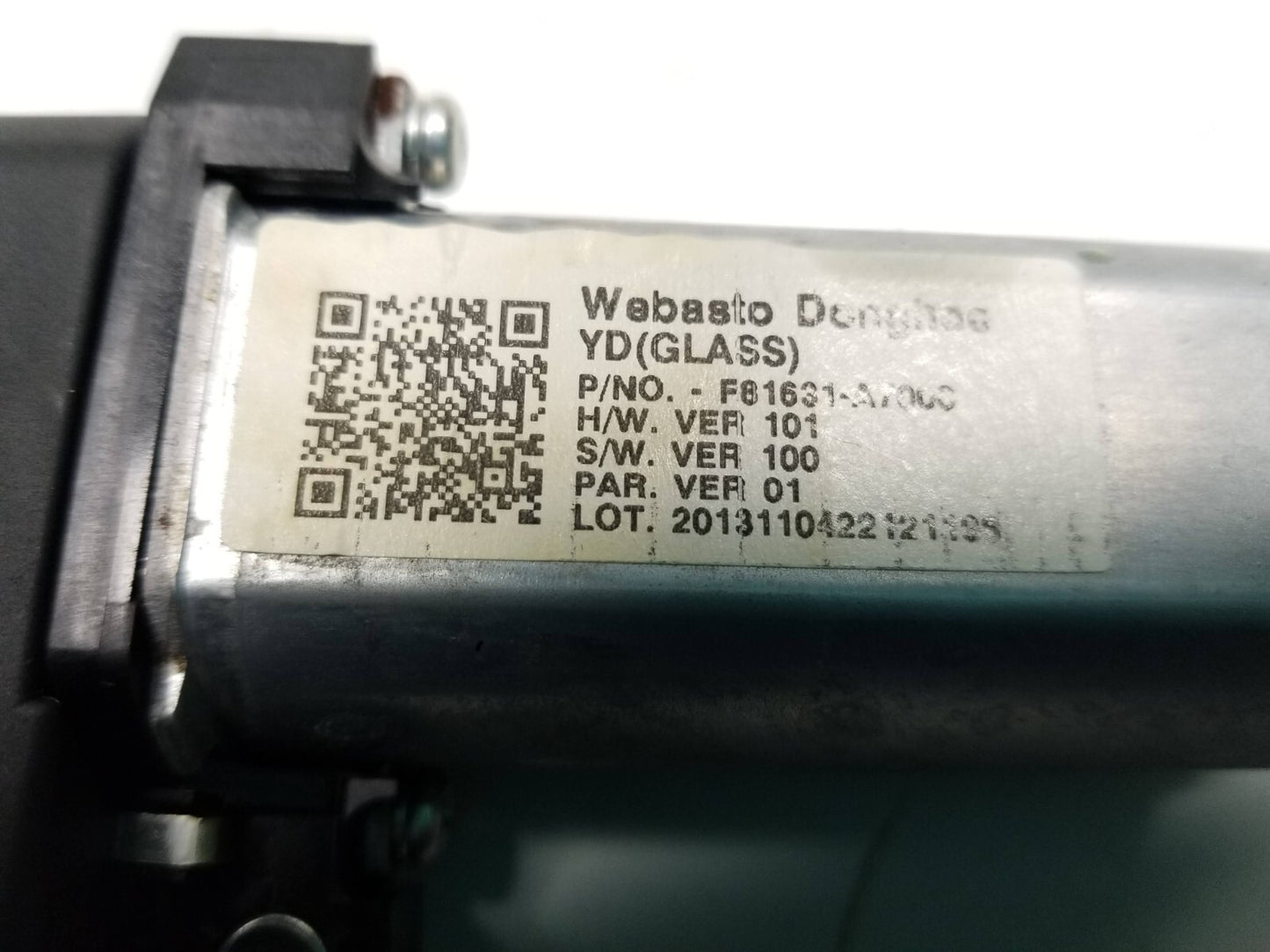 2014 Kia Forte Sunroof Sun Roof Motor OEM