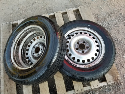 2012 Ford Transit Connect Steel Wheel Rim W/ Tire 205/65r15 Pair OEM ✅