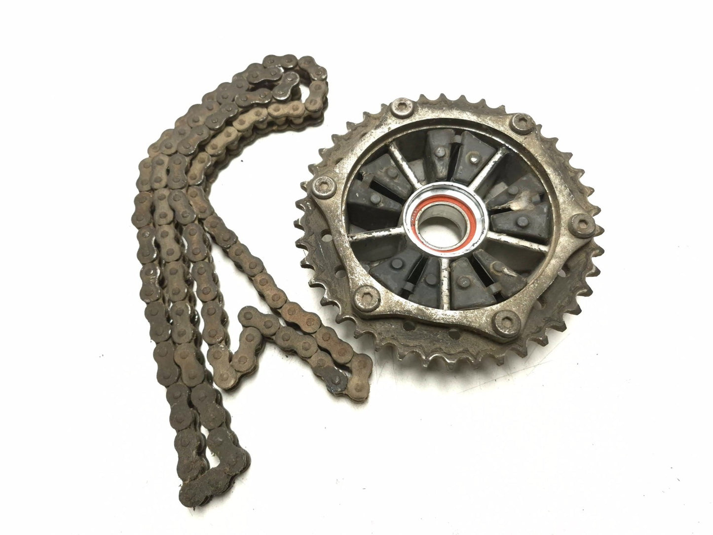 2008 Triumph Sprint St Rear & Front Sprocket Hub & Drive Chain Set OEM