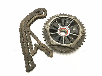 2008 Triumph Sprint St Rear & Front Sprocket Hub & Drive Chain Set OEM