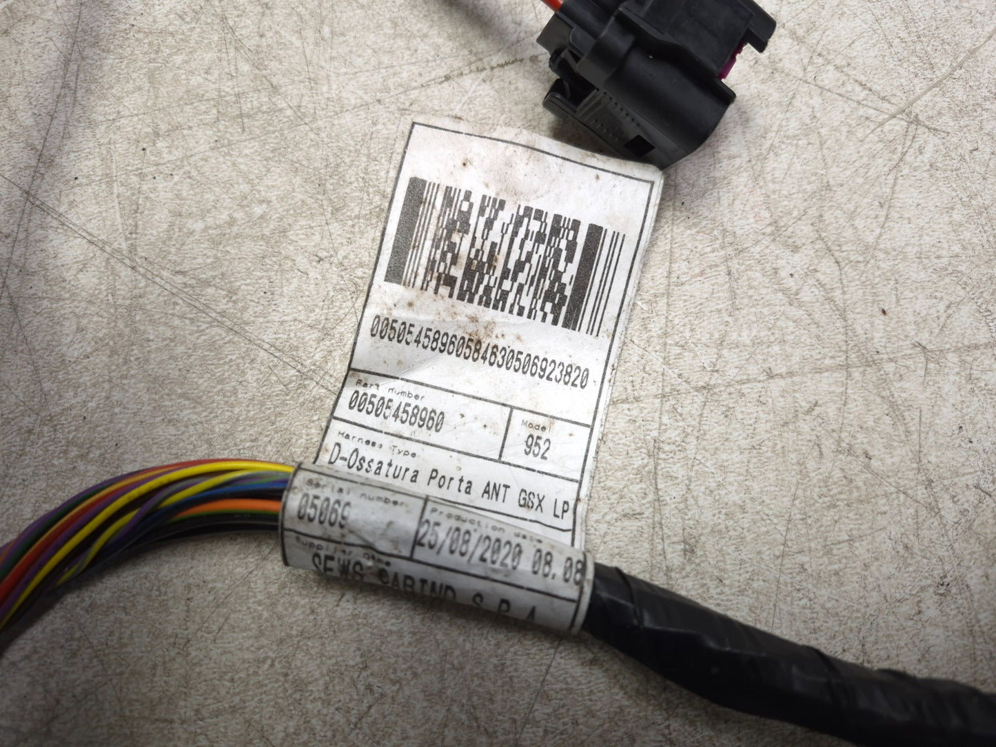 2021 Alfa Romeo Giulia Door Wire Harness Front Right Passenger Side Oem✅