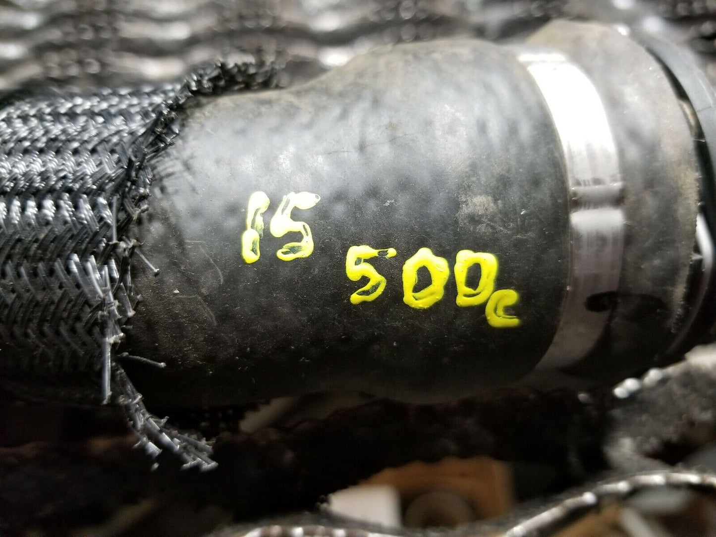 12-19 Fiat 500 Abarth 1.4t Radiator Coolant Fluid Water Hose Tube  OEM 12k