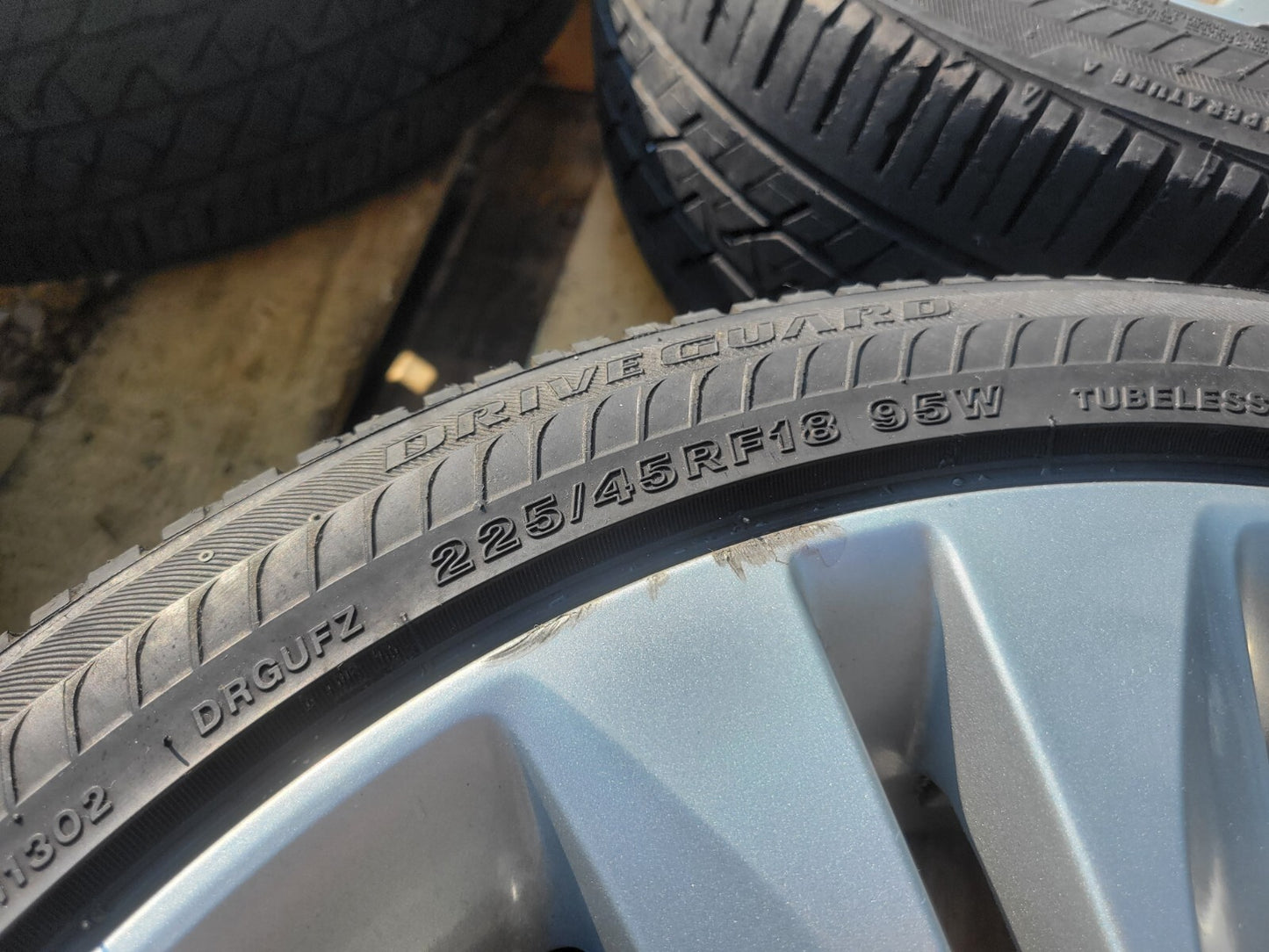 2010 Hyundai Genesis Coupe Wheels W/ Tire Bridgestone 245/45rf18 4pcs ✅