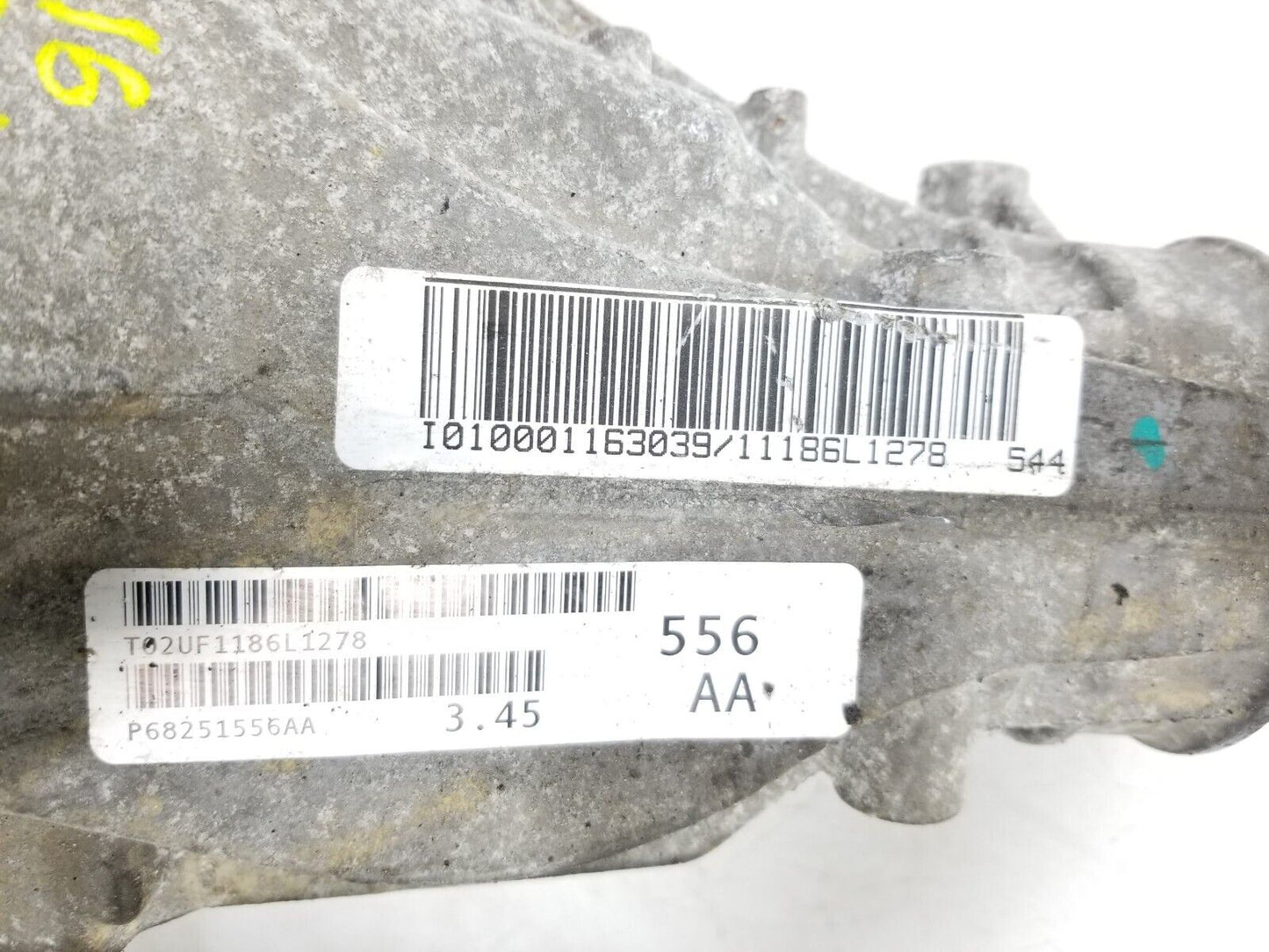 16 - 22 Dodge Durango Front Differential Axle Carrier 3.6l Ratio: 3.45 OEM