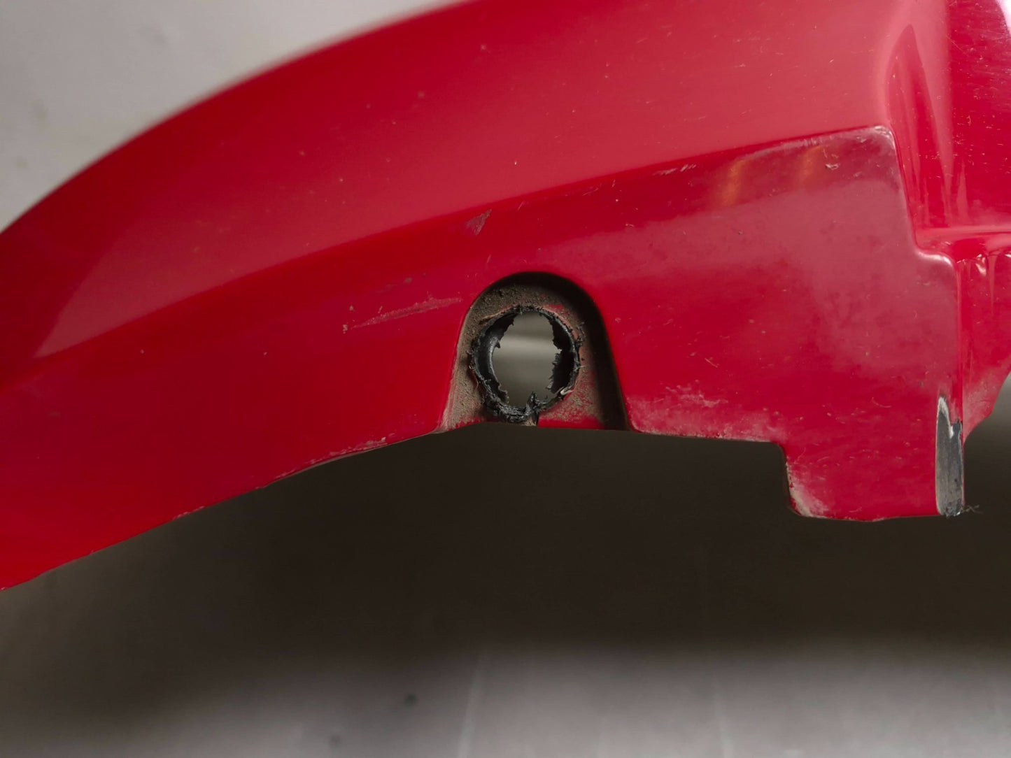 2013 Fiat 500 Turbo Red Rear Bumper Cover OEM