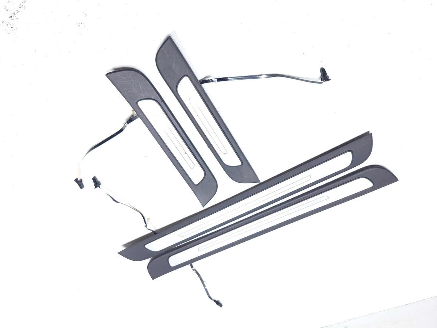 2012 Audi A7 Illuminated Door Sill Scuff Plate Light Bar Front & Rear 4 Pcs OEM