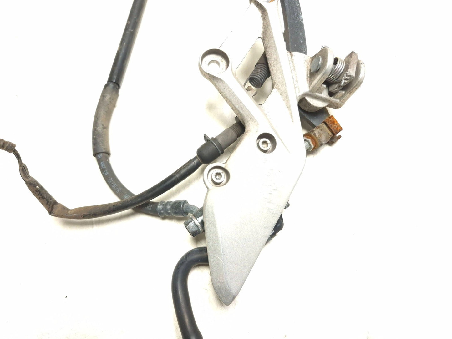 2013 Honda Cbr250 Front Right Foot Peg Bracket & Master Cylinder Brake Pedal OEM