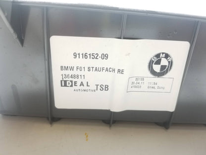 09 10 11 12 BMW 750li Rear Trunk Right Side Lower Storage Compartment Tray OEM