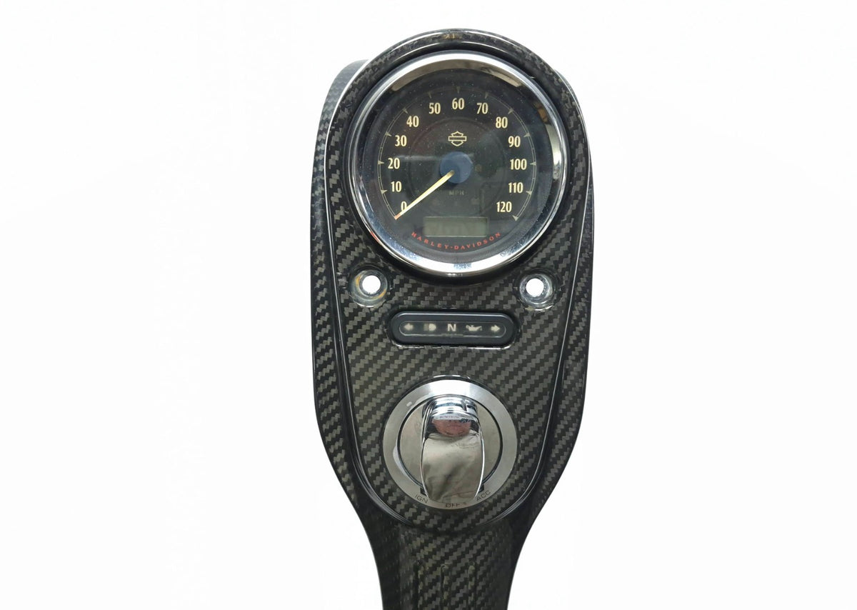 2012-2017 Harley Dyna Street Bob Fxdb Carbon Console Speedometer Gauge OEM