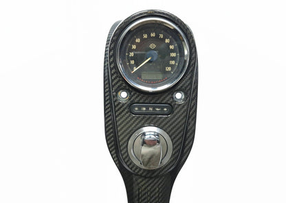 2012-2017 Harley Dyna Street Bob Fxdb Carbon Console Speedometer Gauge OEM