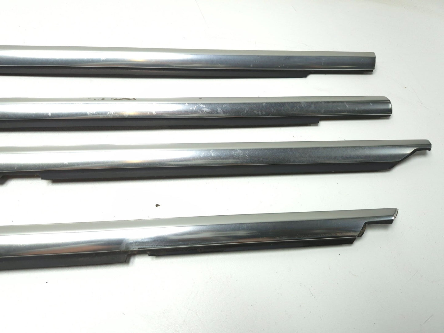 2011 Mercedes S400 W221 Door Window Belt Chrome & Upper Molding Trim 8pcs OEM