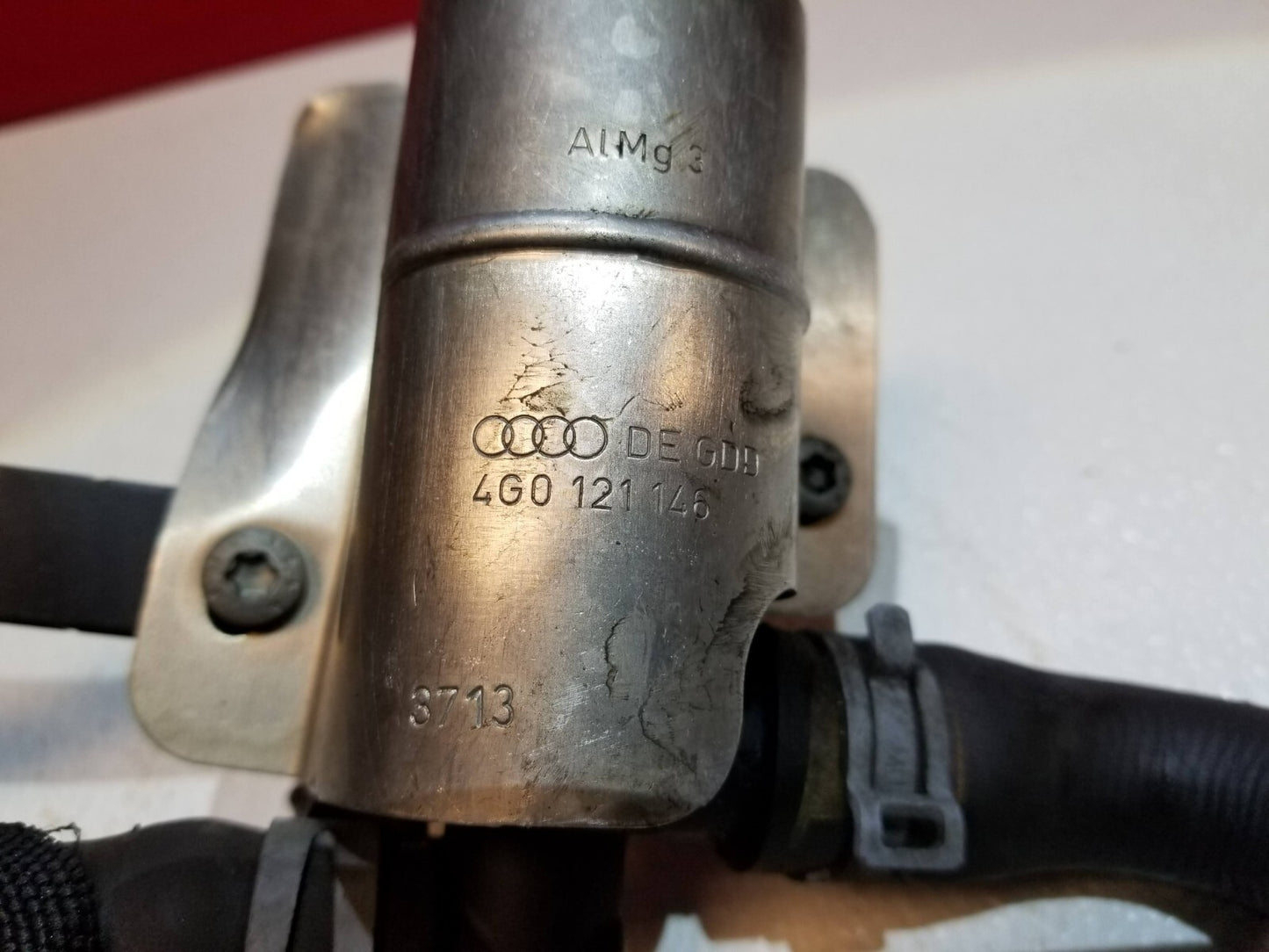 2014 Audi A6 Heater Valve Control Solenoid W/ Bracket & Pipe OEM