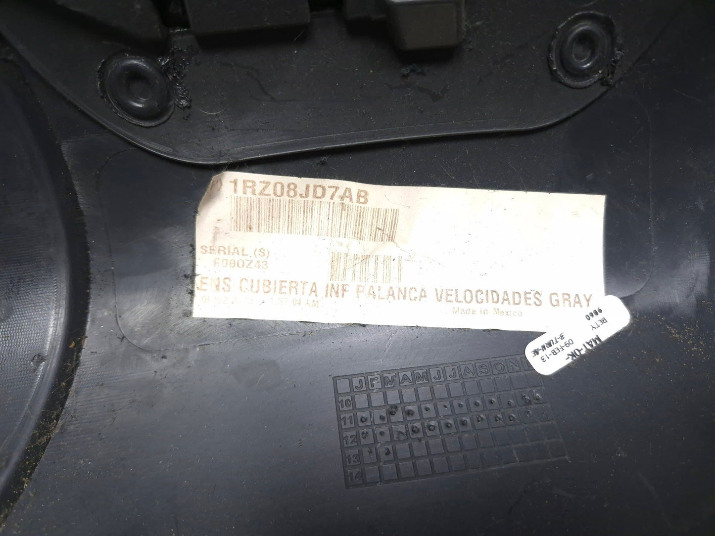 2013 Fiat 500 Turbo Center Console Lower Dash Trim Panel OEM