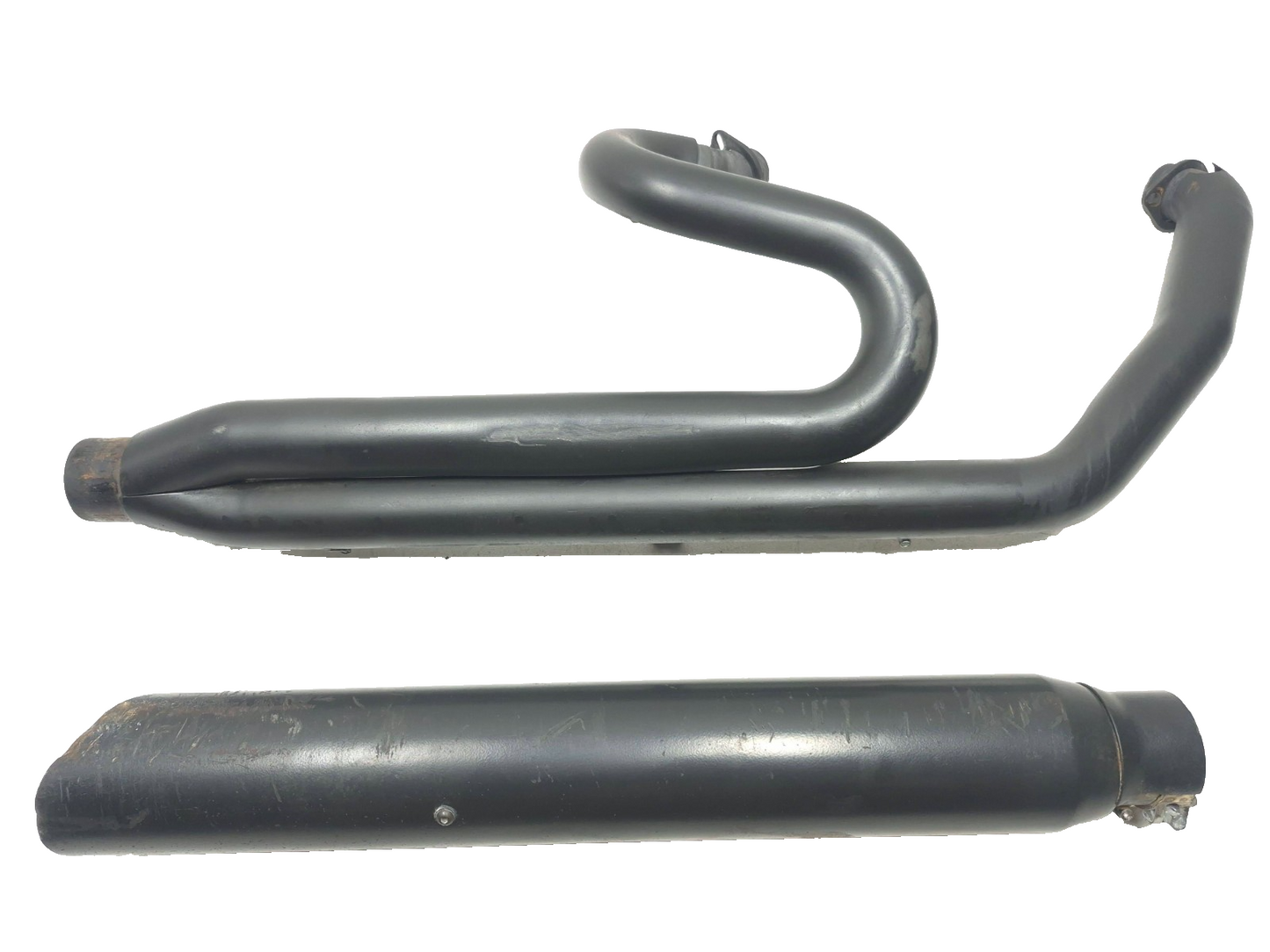 2007-2008 Harley Touring Black Pipe 2-into-1 Header& Muffler Exhaust System