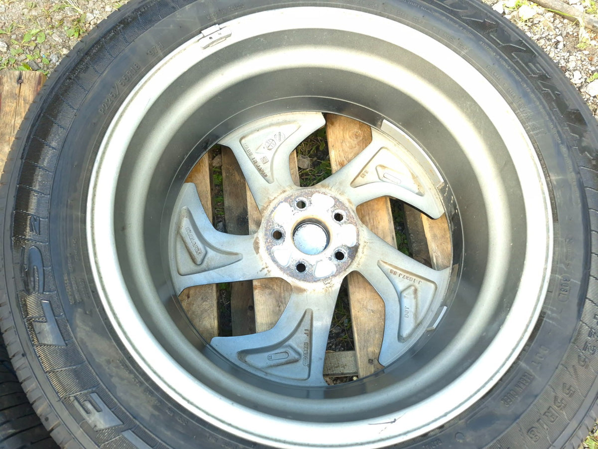 2022 Subaru Crosstrek Wheel Rim W/ Tire 225/55/r18 18x7j 6.3/32 Pair 2 Pcs OEM