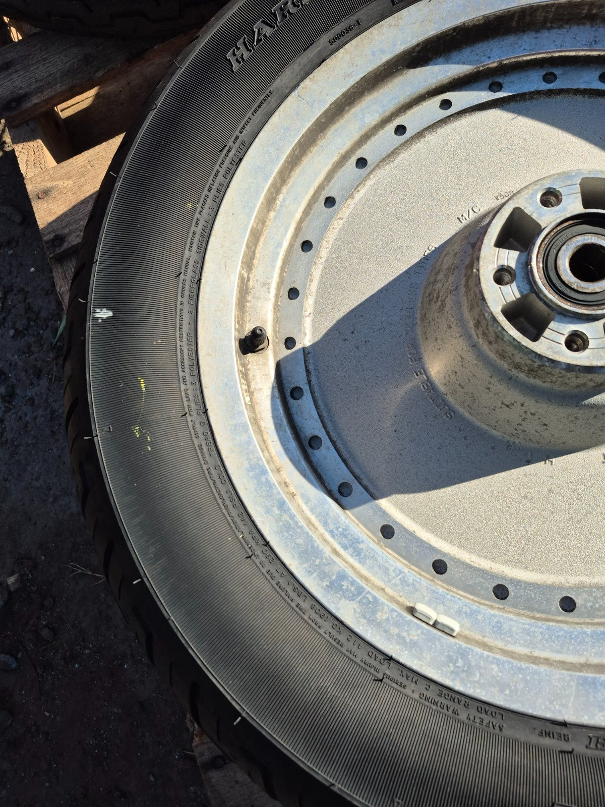 2004 Harley-davidson Sportster Xl883 Wheel Rim & Tire Front & Rear *straight*