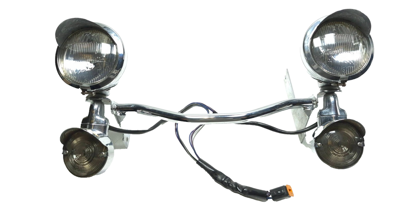 1994 - 2008 Harley-davidson Electra Glide Flhtc Front Spot Light Turn Signal Bar