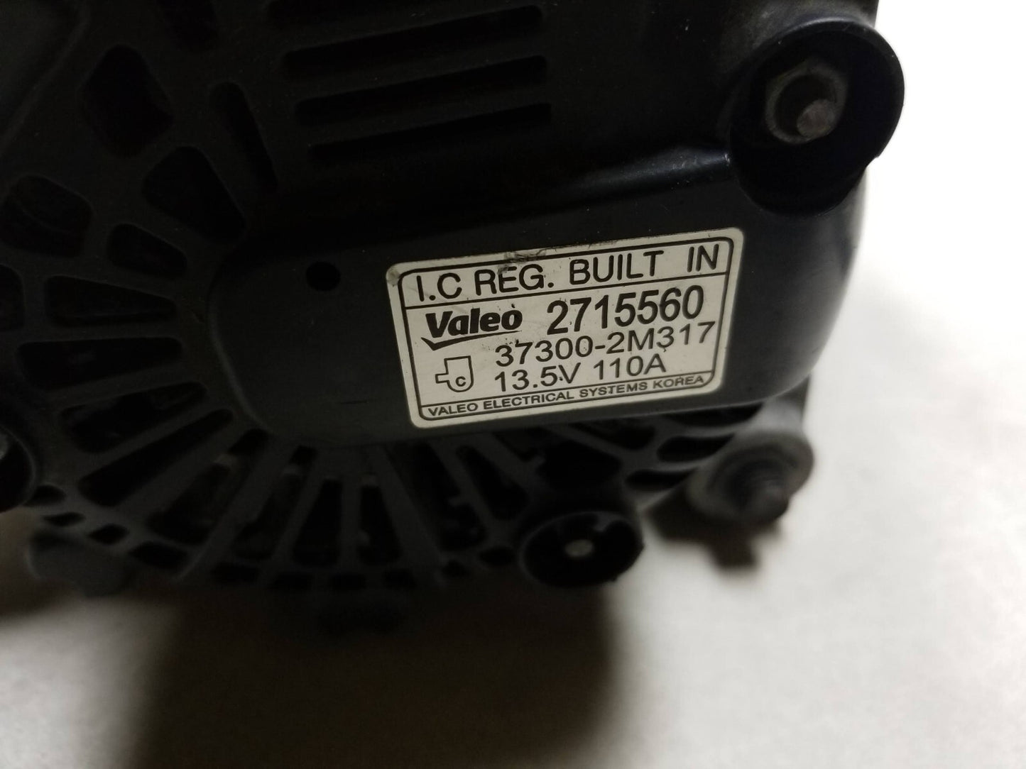 2020 Hyundai Venue Alternator OEM