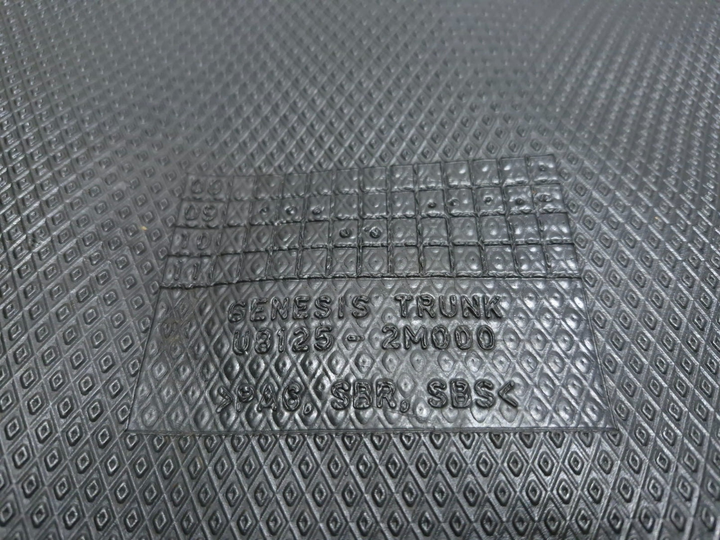 2013 Hyundai Genesis Trunk Floor Carpet Spare Tire Cover OEM