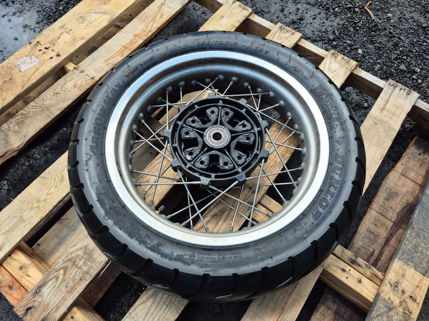 2022 Moto Guzzi V7 Rear Wheel Rim & Tire OEM