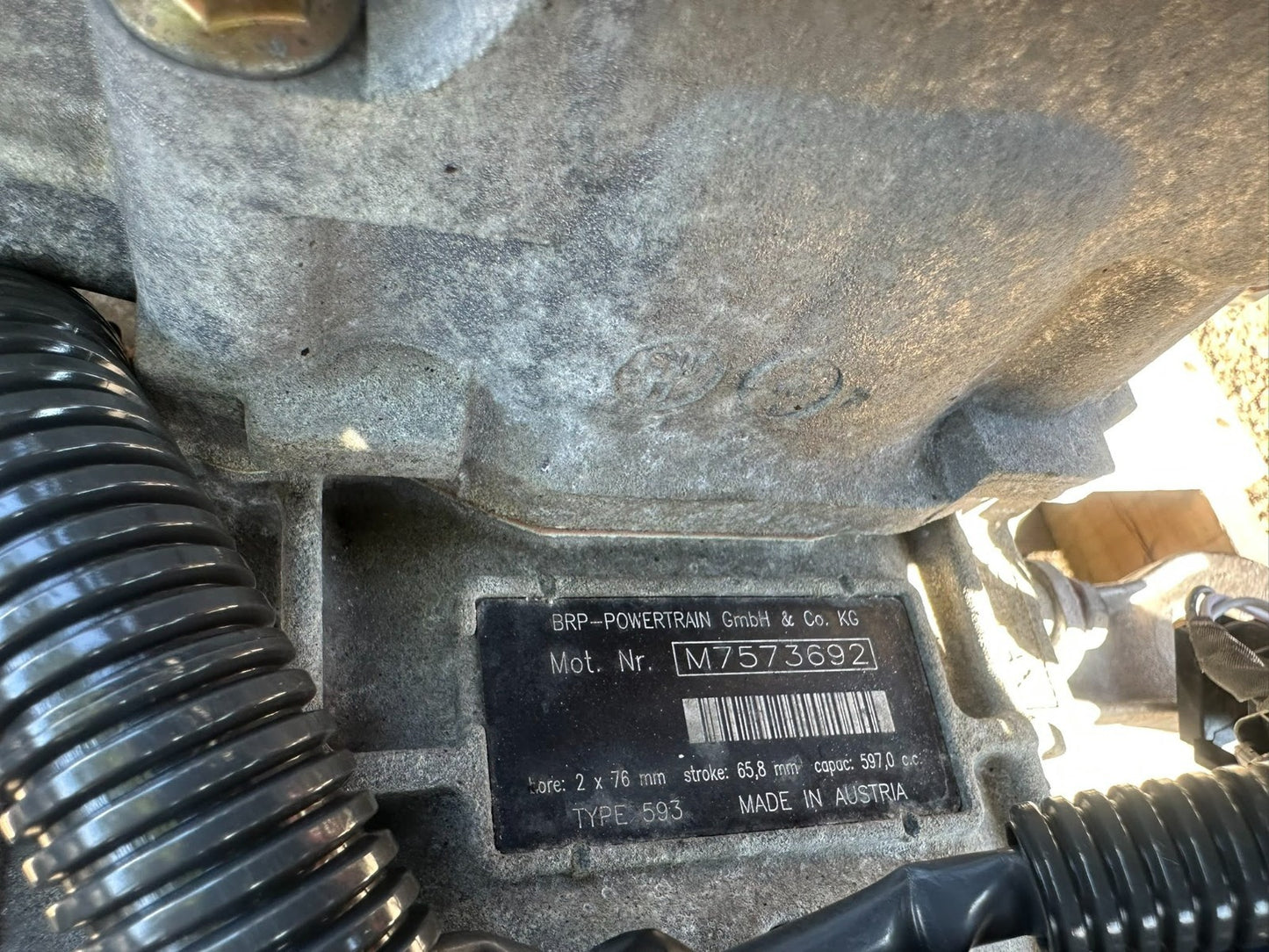 2011 Ski Doo Mx Z Tnt E-tec 600 Engine Motor OEM