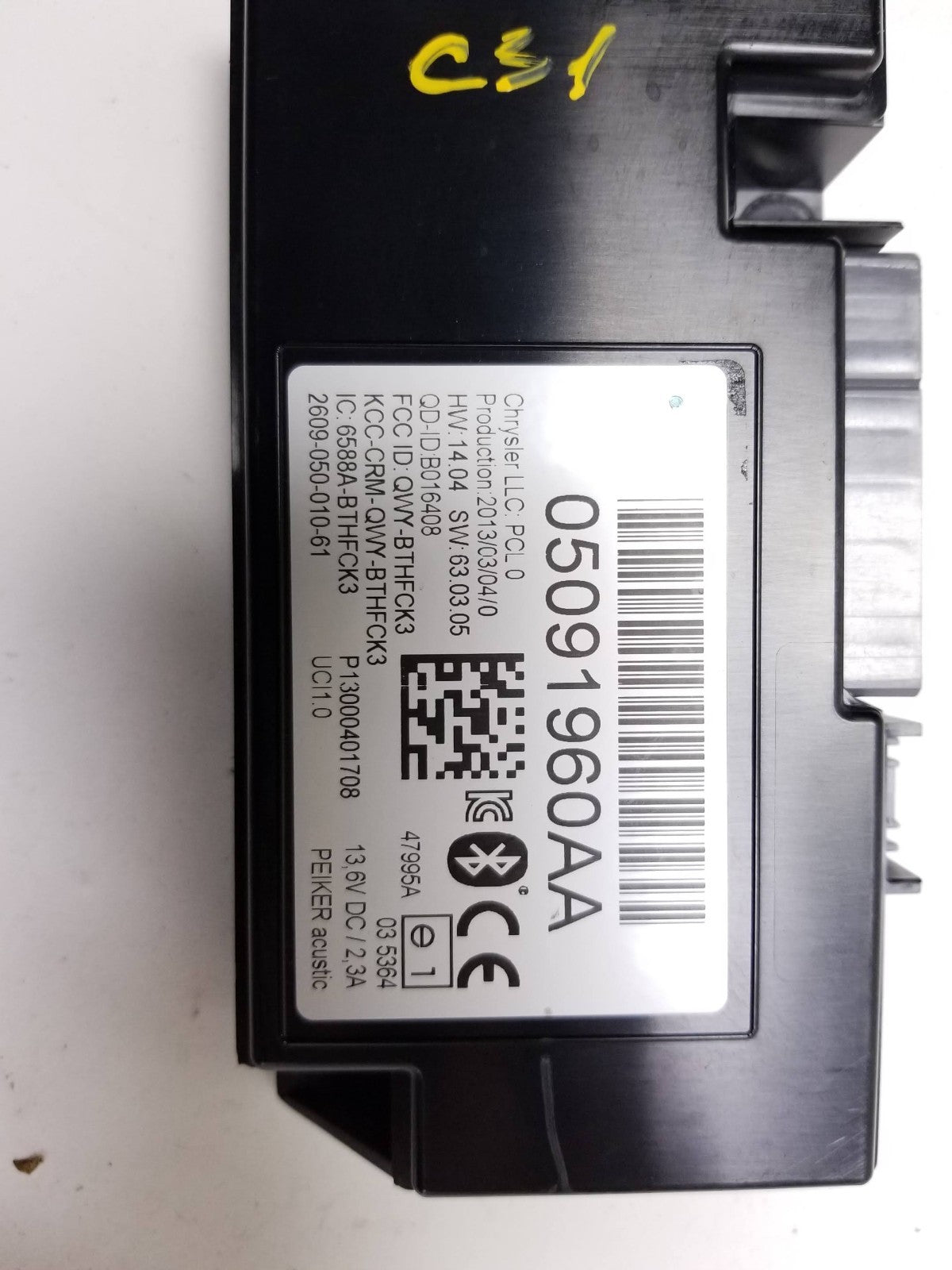 2011 - 2013 Jeep Grand Cherokee Bluetooth Control Module OEM
