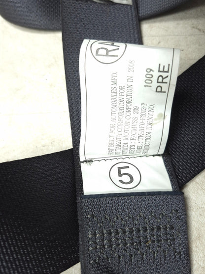 2009 Lexus IS250 Rear Seat Belt Retractor 3pcs OEM