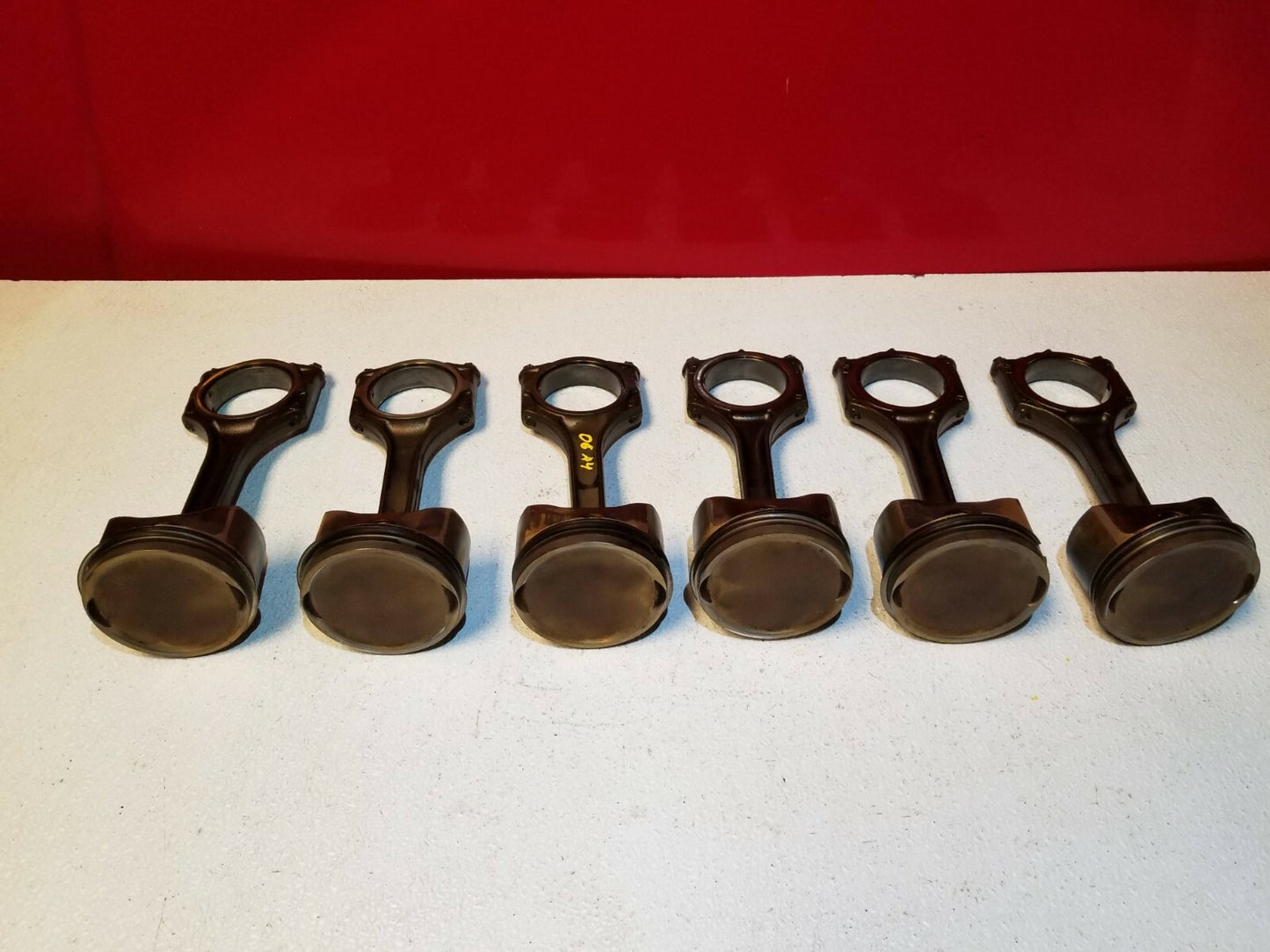 2006 Audi A4 B6 3.0l Piston W/ Connecting Rod 6pcs OEM