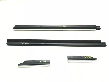 2011 BMW 750li Rear Door Inner Window Molding Left & Right 4 Pcs OEM