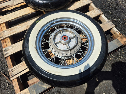 2004 Kawasaki Vulcan 800 Vn800 Wheel Rim W/ Tire Front & Rear Em