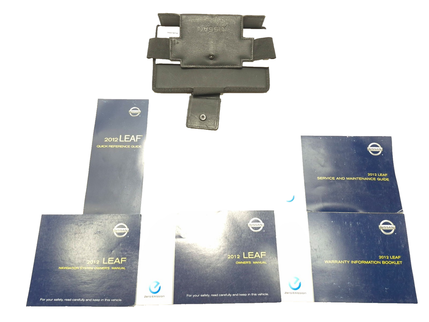 2012 Nissan Leaf Owner's Manual Set W/ Case OEM