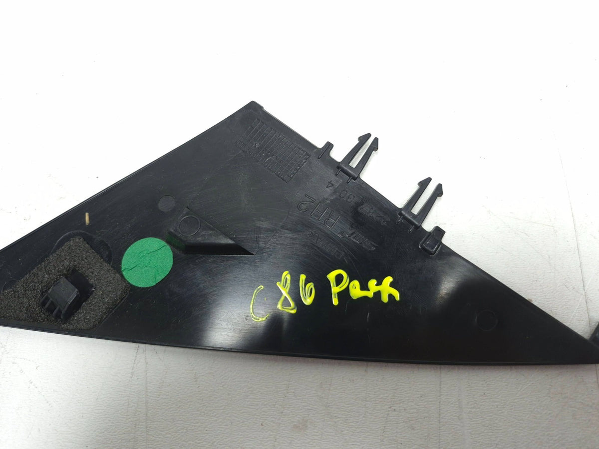 2020 Tesla Model 3 Dashboard End Cap & Front Door Sill Scuff Plate Set OEM