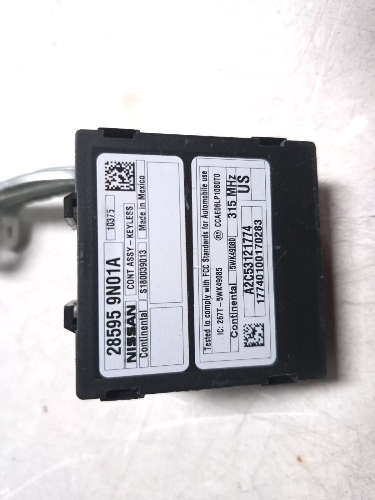 2010 Nissan Maxima Sv Keyless Entry Control Module OEM