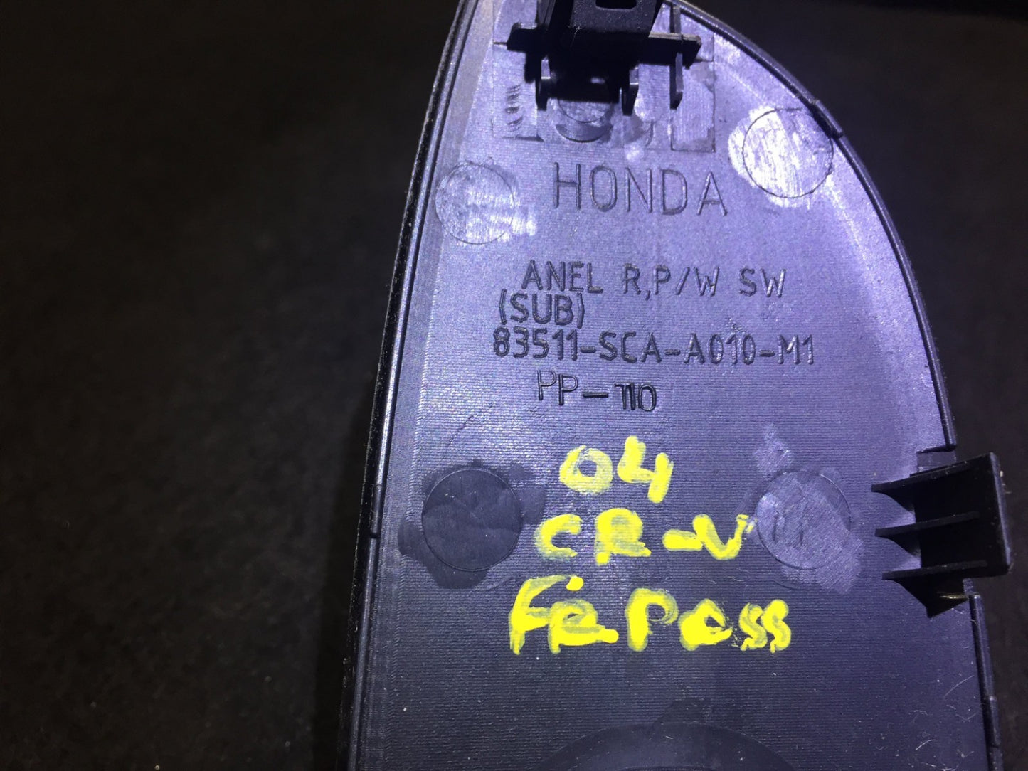 02 - 06 Honda Cr-v Crv Front Window Control Switch Passenger Right OEM