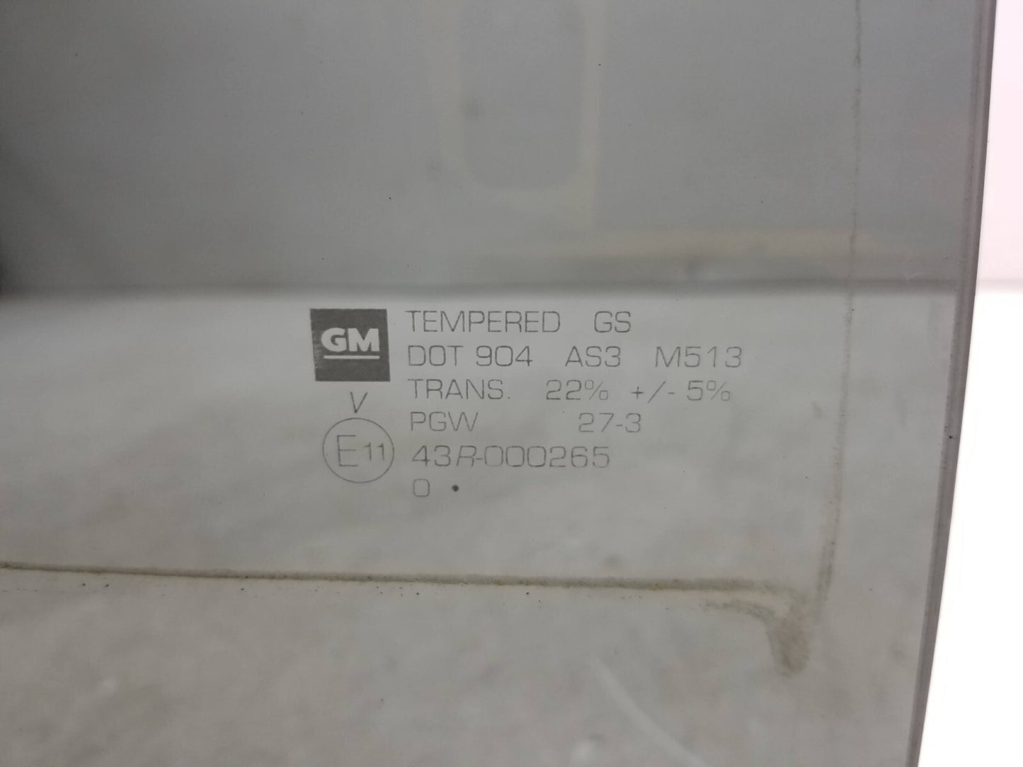 2011 Chevrolet Equinox Rear Door Window Glass Passenger Side Right OEM