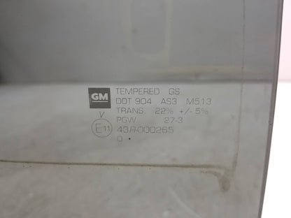 2011 Chevrolet Equinox Rear Door Window Glass Passenger Side Right OEM