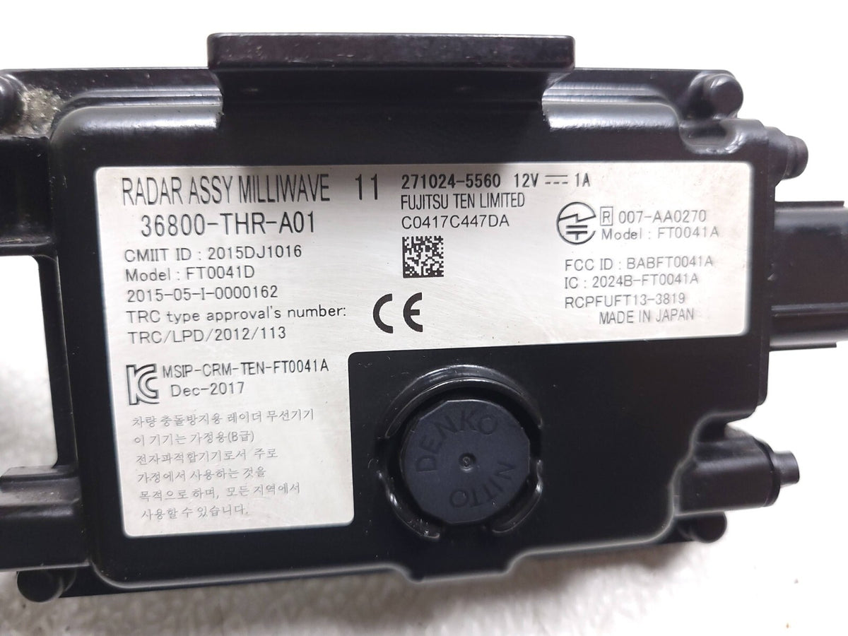 18 19 20 21 22 Honda Odyssey Radar Sensor Module Adaptive Cruise 36800-thr OEM