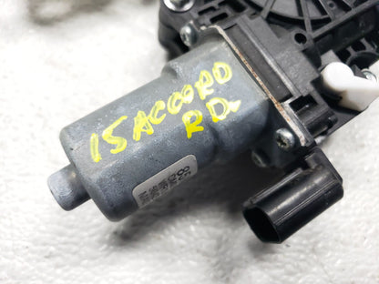 2015 Honda Accord Rear Driver Door Window Regulator W/ Motor OEM