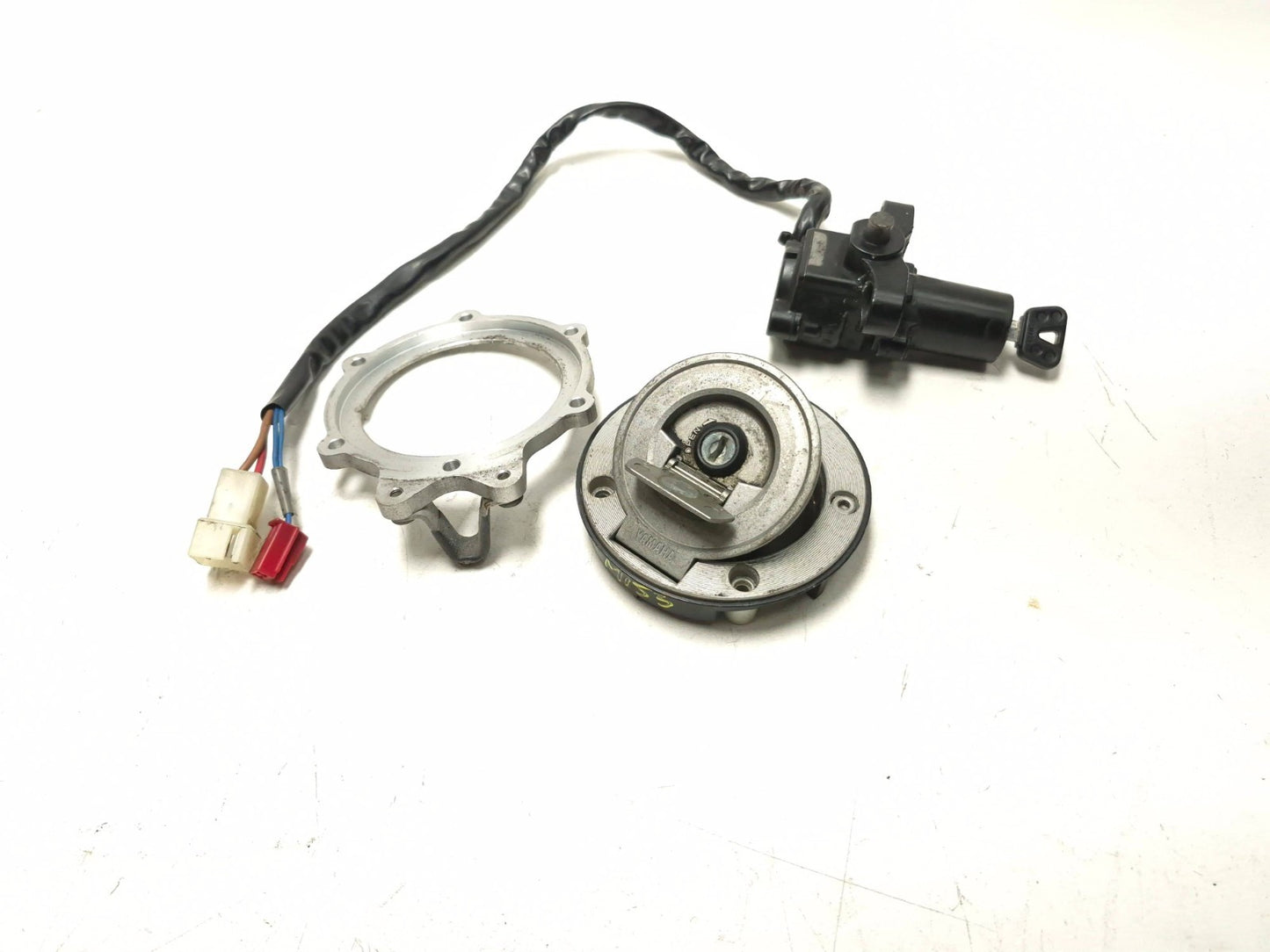 2004 Yamaha Fz6 S Ignition Switch Lock & Lock Fuel Cap & Seat Lock Set OEM