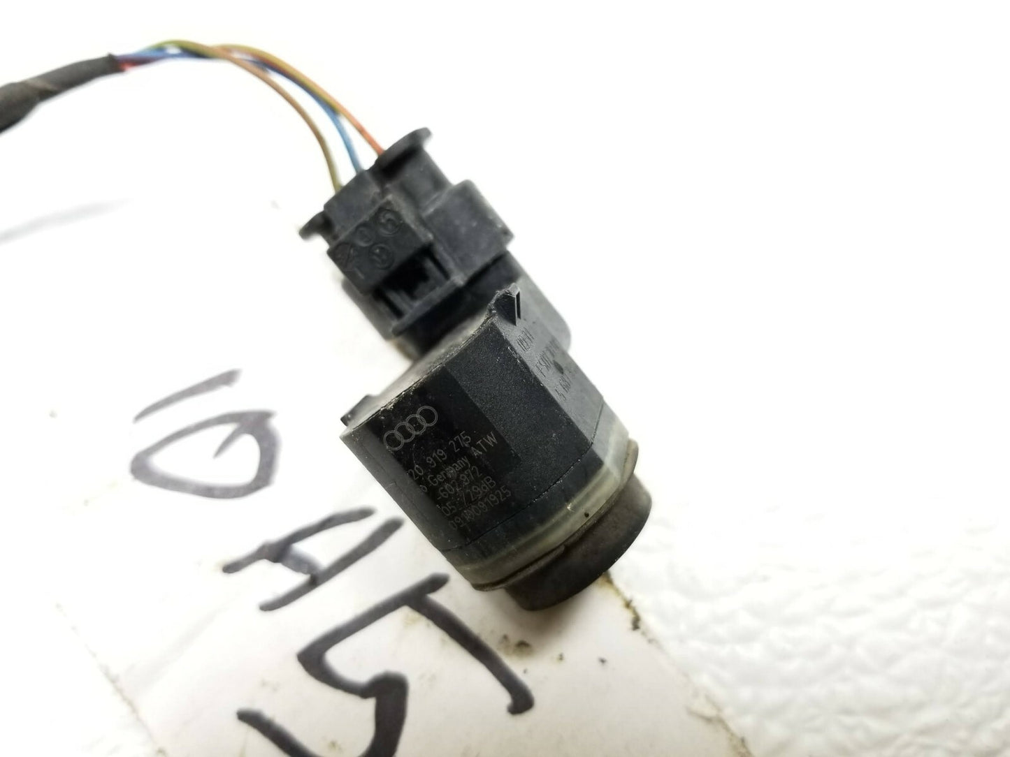 2010 Audi A5 Coupe Rear Bumper Pcd Park Assist Sensor W/ Wire Harness OEM