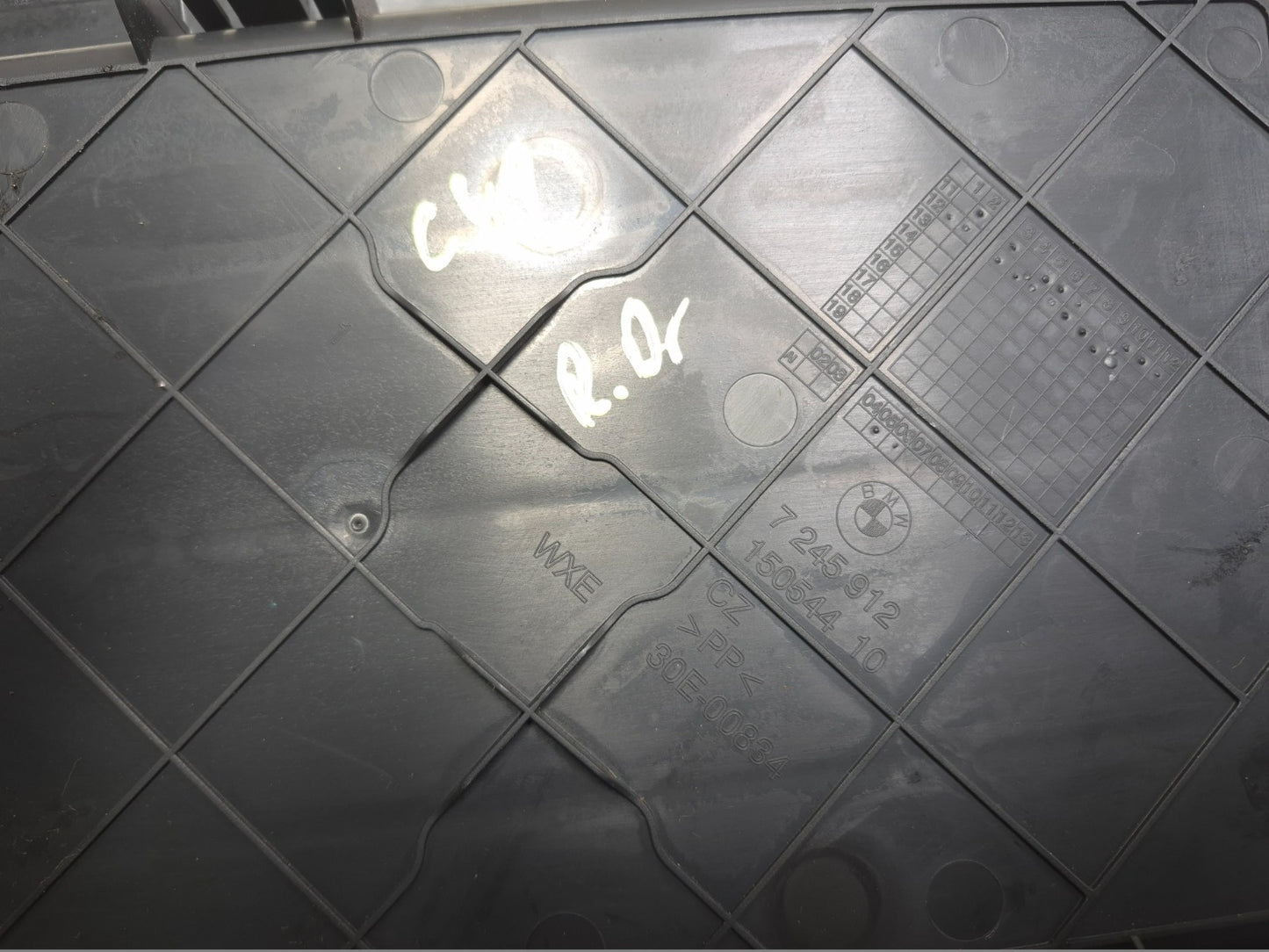 2013 BMW 328i F30 Subwoofer Cover & Left Trunk Storage Tray 3 Pcs OEM