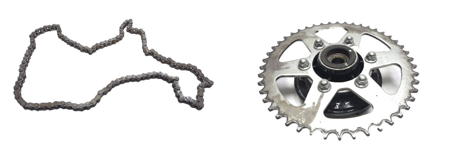 2017 Kawasaki Vulcan S En650c Rear Sprocket & Drive Chain Pair OEM