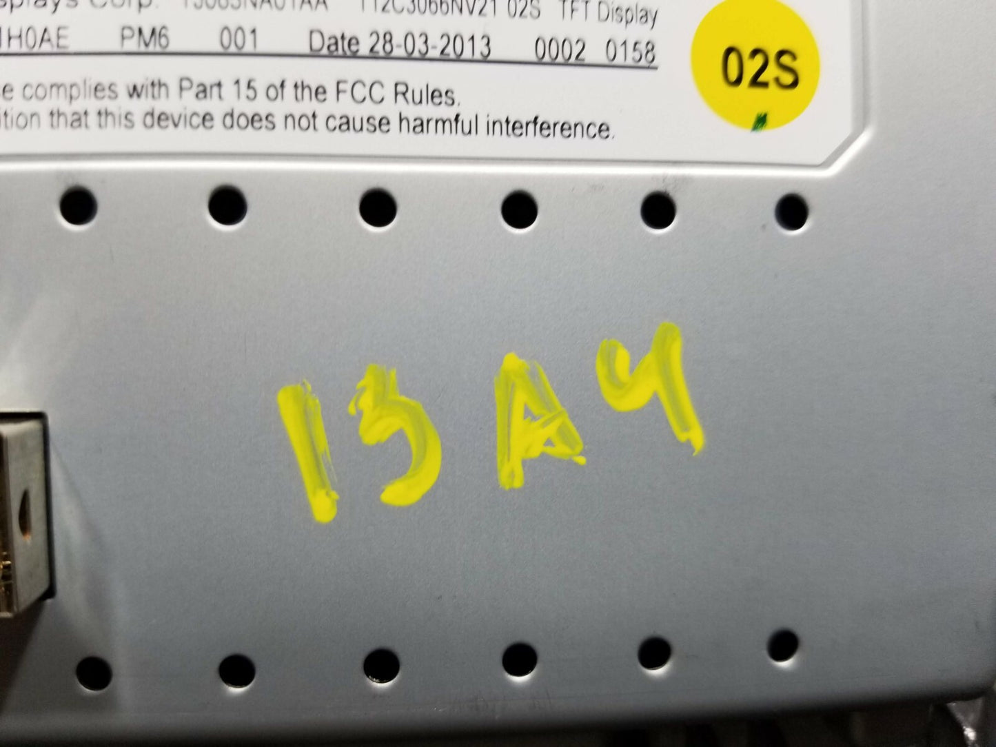 13 14 15 Audi A4 Information Display Screen 8t0919603g OEM
